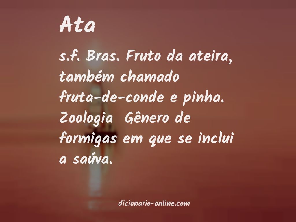 Significado de ata