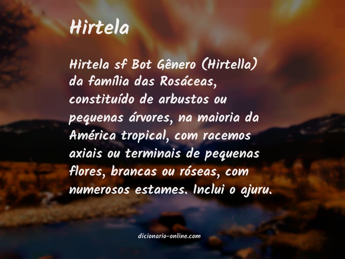 Significado de hirtela