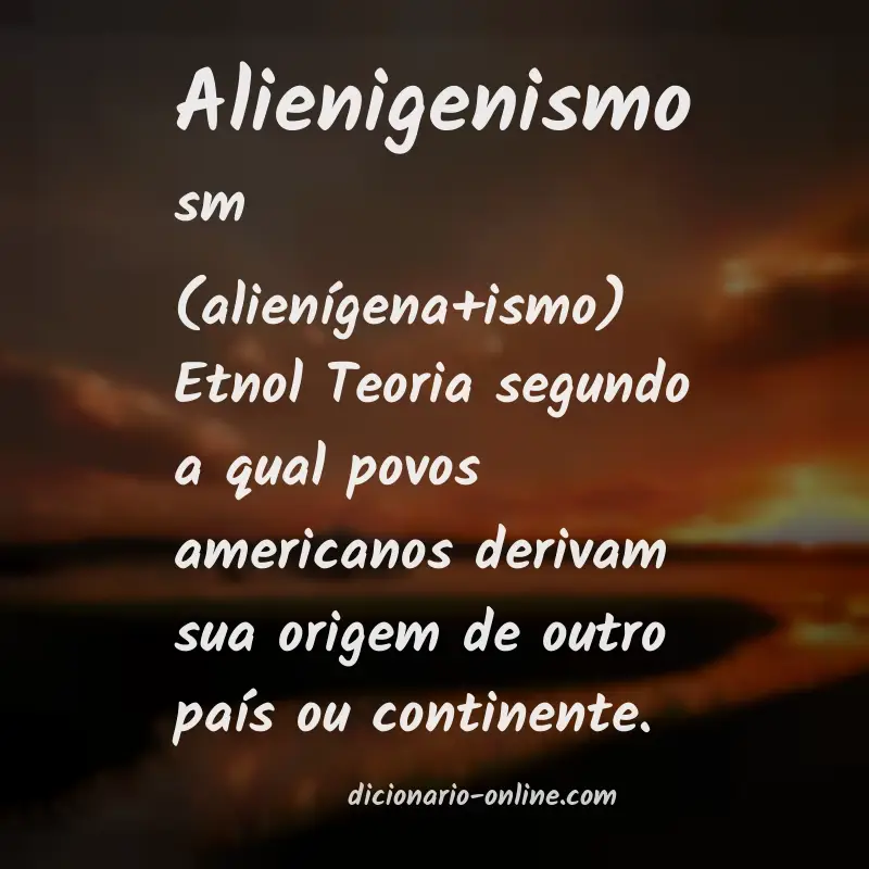 Significado de alienigenismo