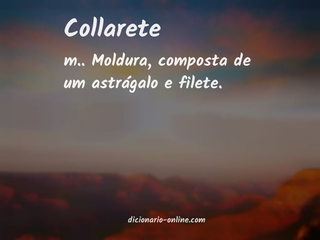 Significado de collarete