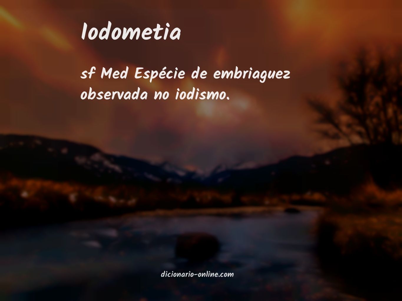 Significado de iodometia