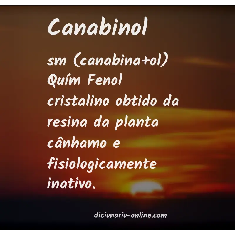 Significado de canabinol