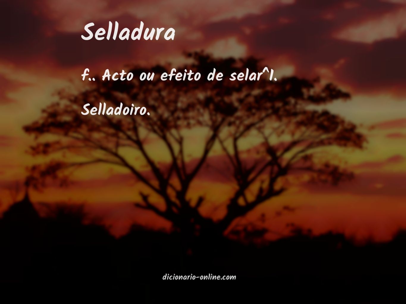 Significado de selladura