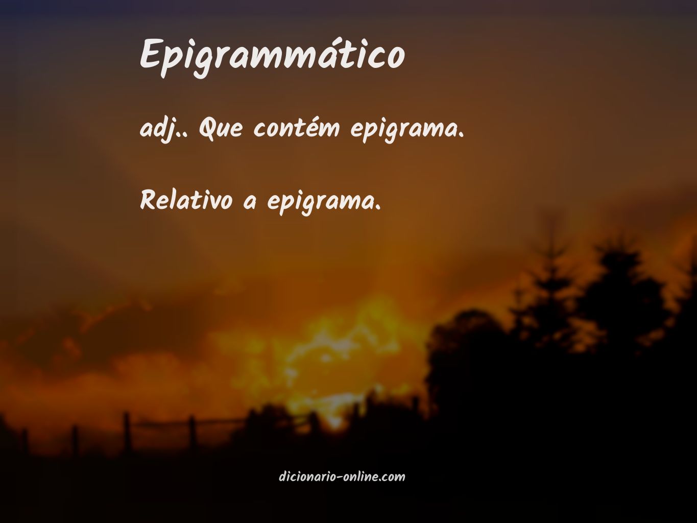 Significado de epigrammático