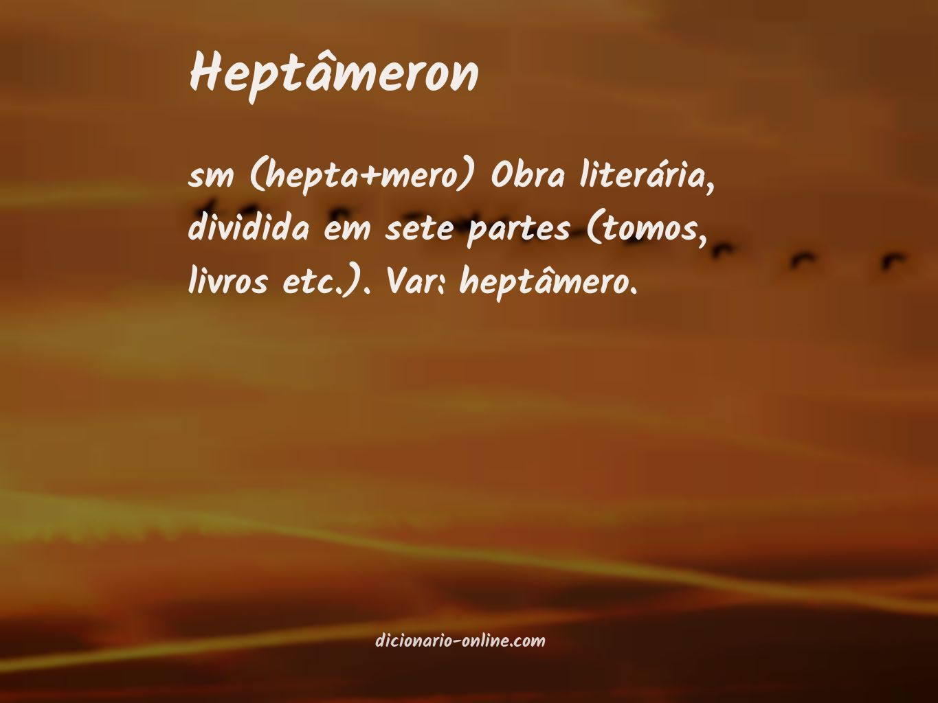 Significado de heptâmeron