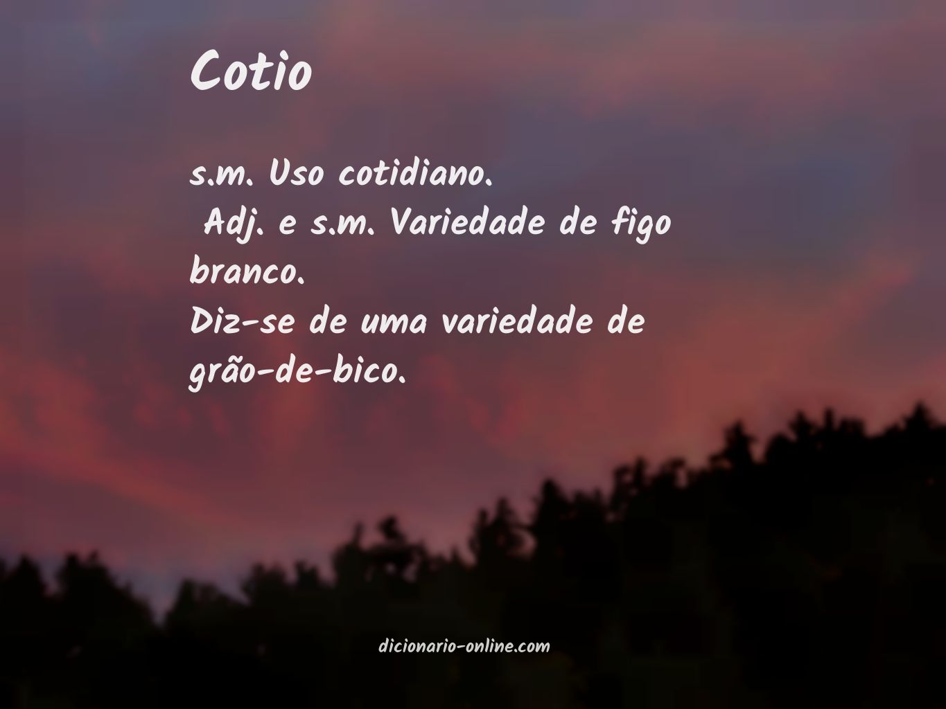 Significado de cotio