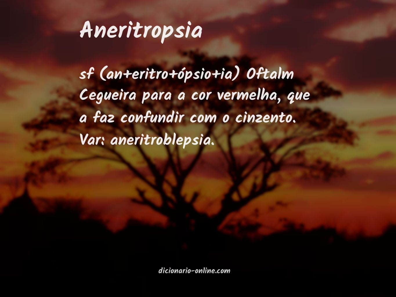 Significado de aneritropsia