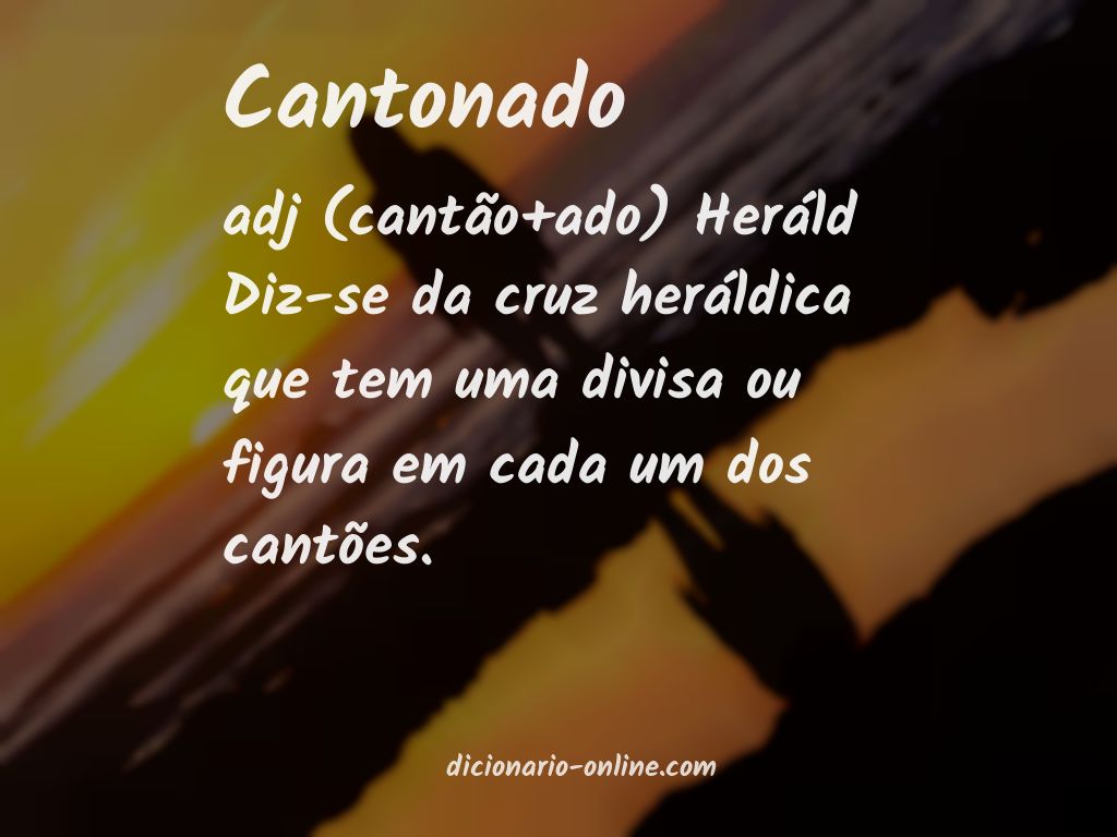 Significado de cantonado