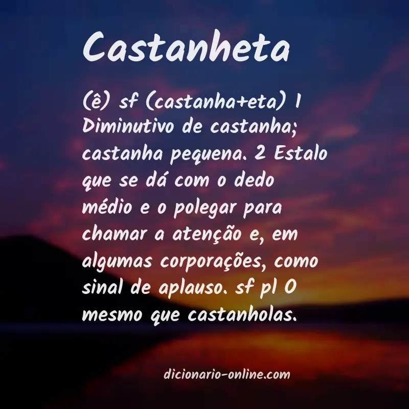 Significado de castanheta