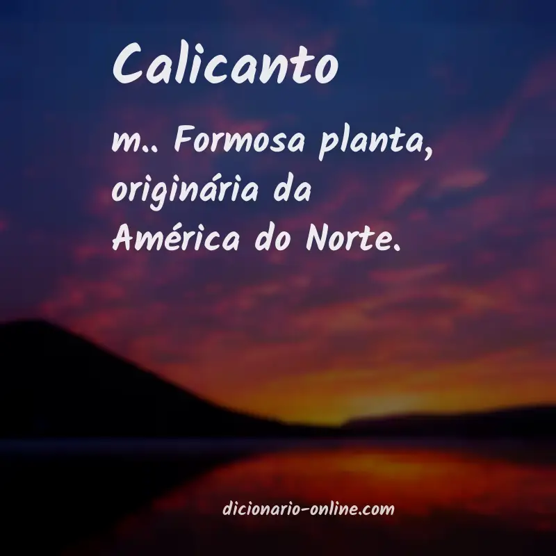 Significado de calicanto
