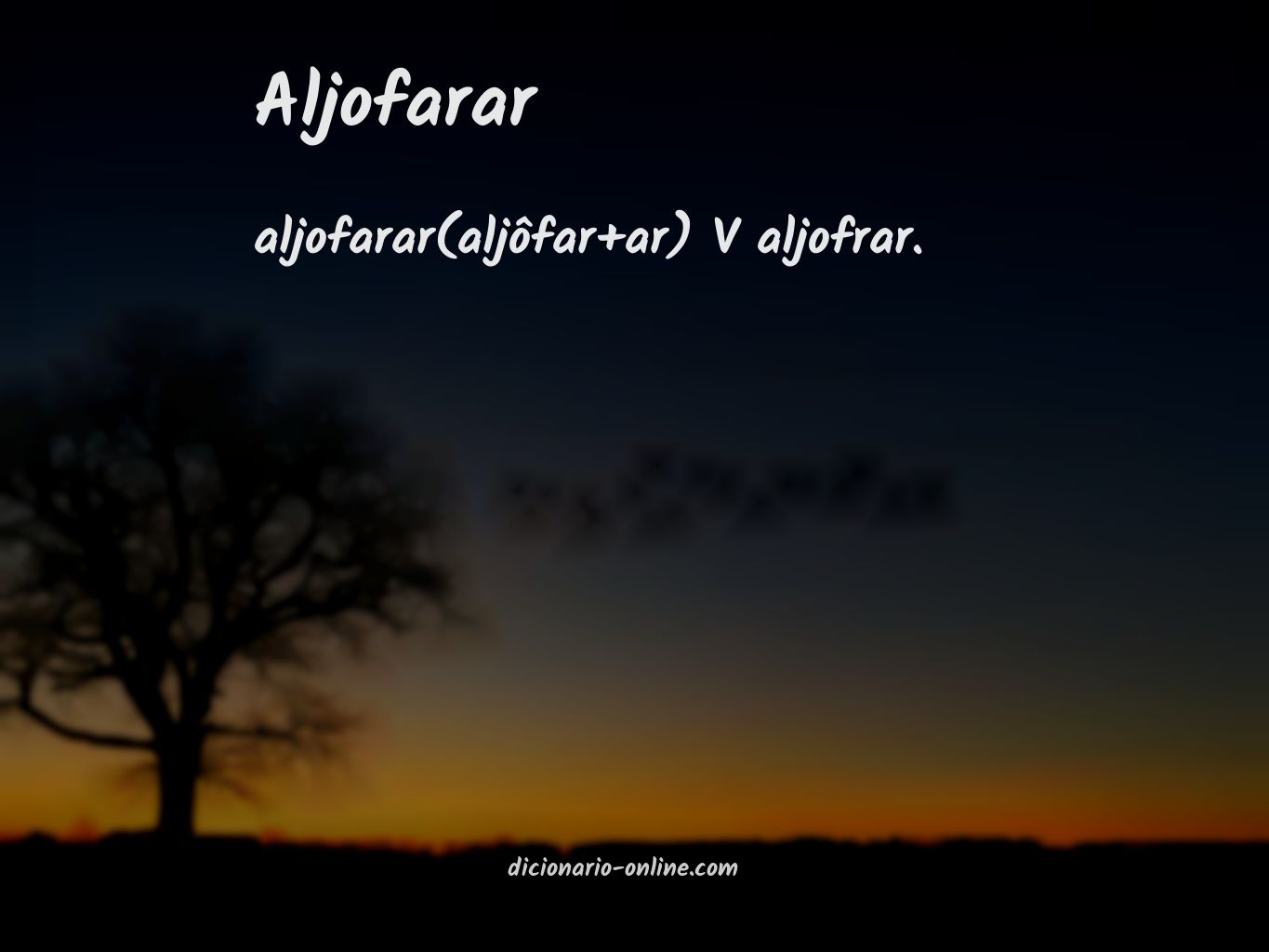 Significado de aljofarar