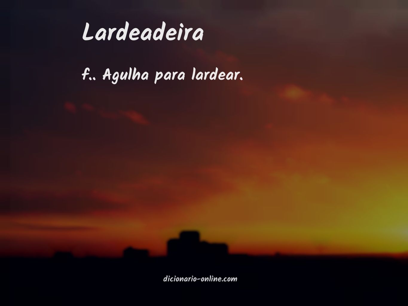 Significado de lardeadeira