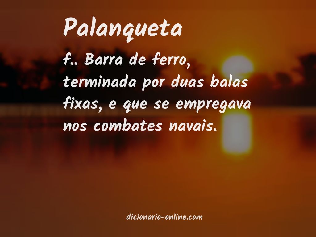 Significado de palanqueta