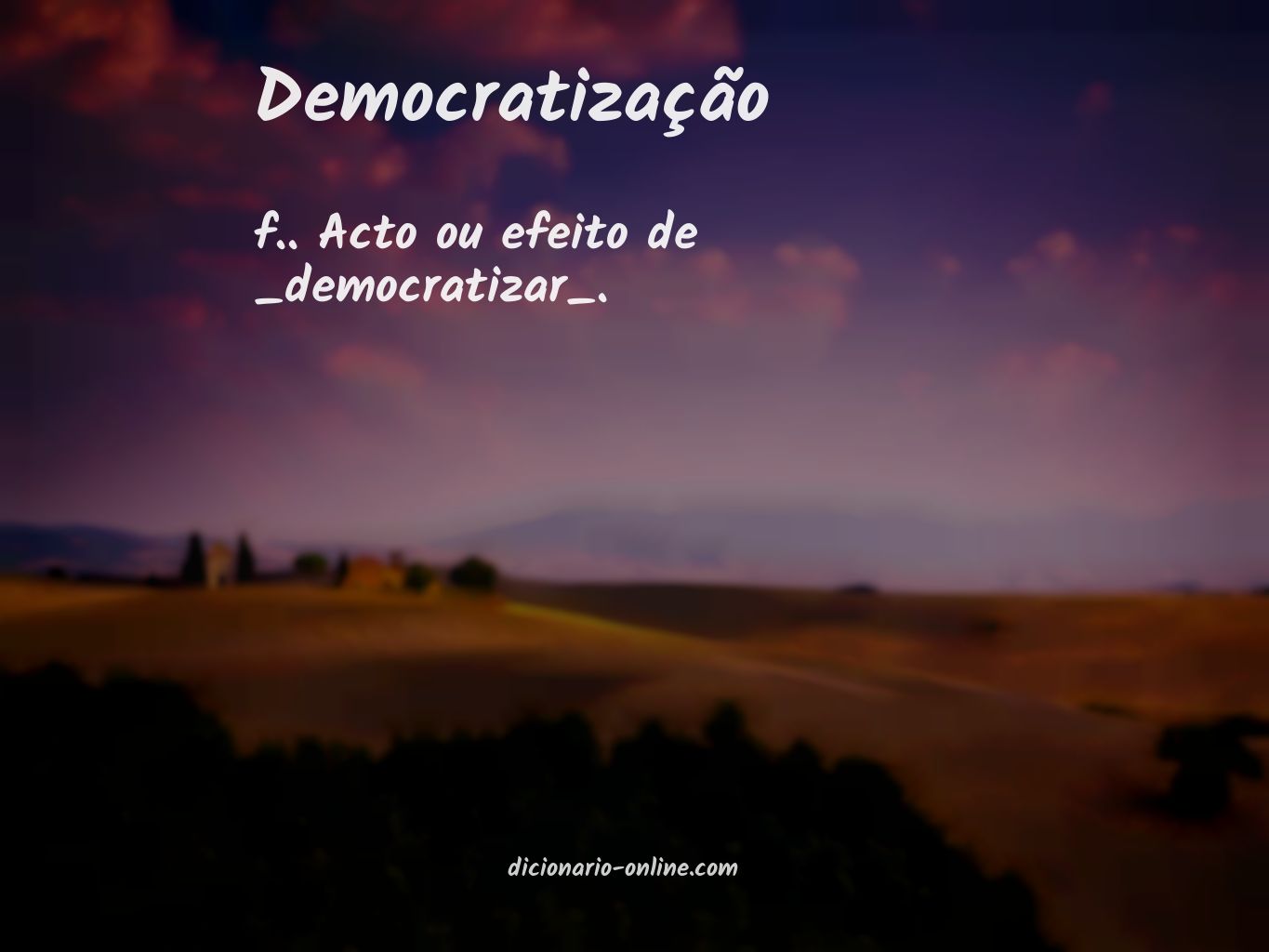 Significado de democratização