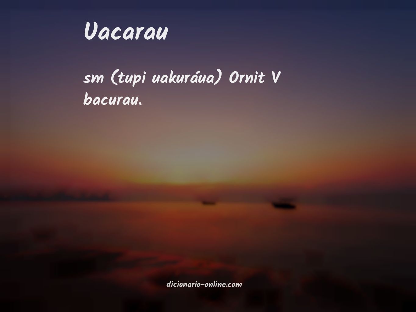 Significado de uacarau