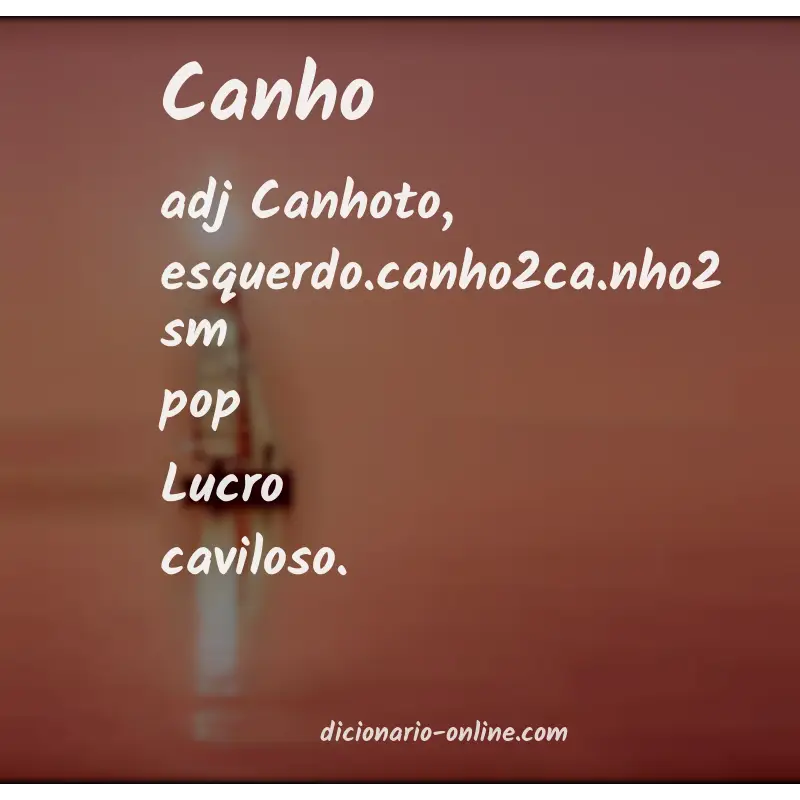 Significado de canho