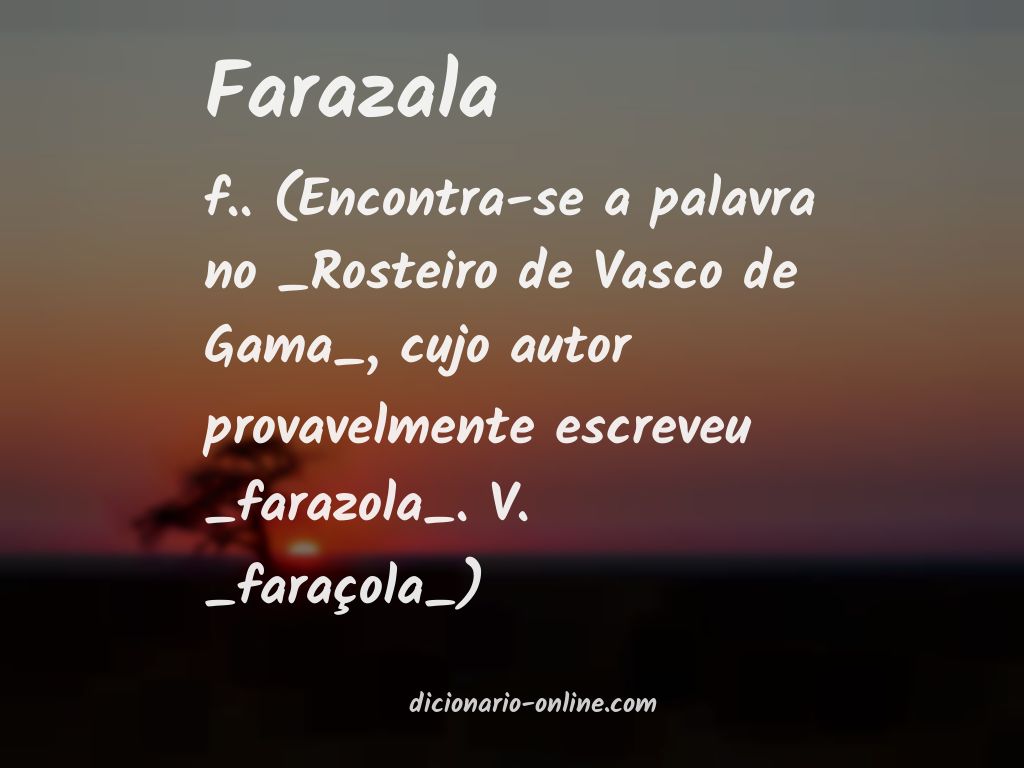 Significado de farazala