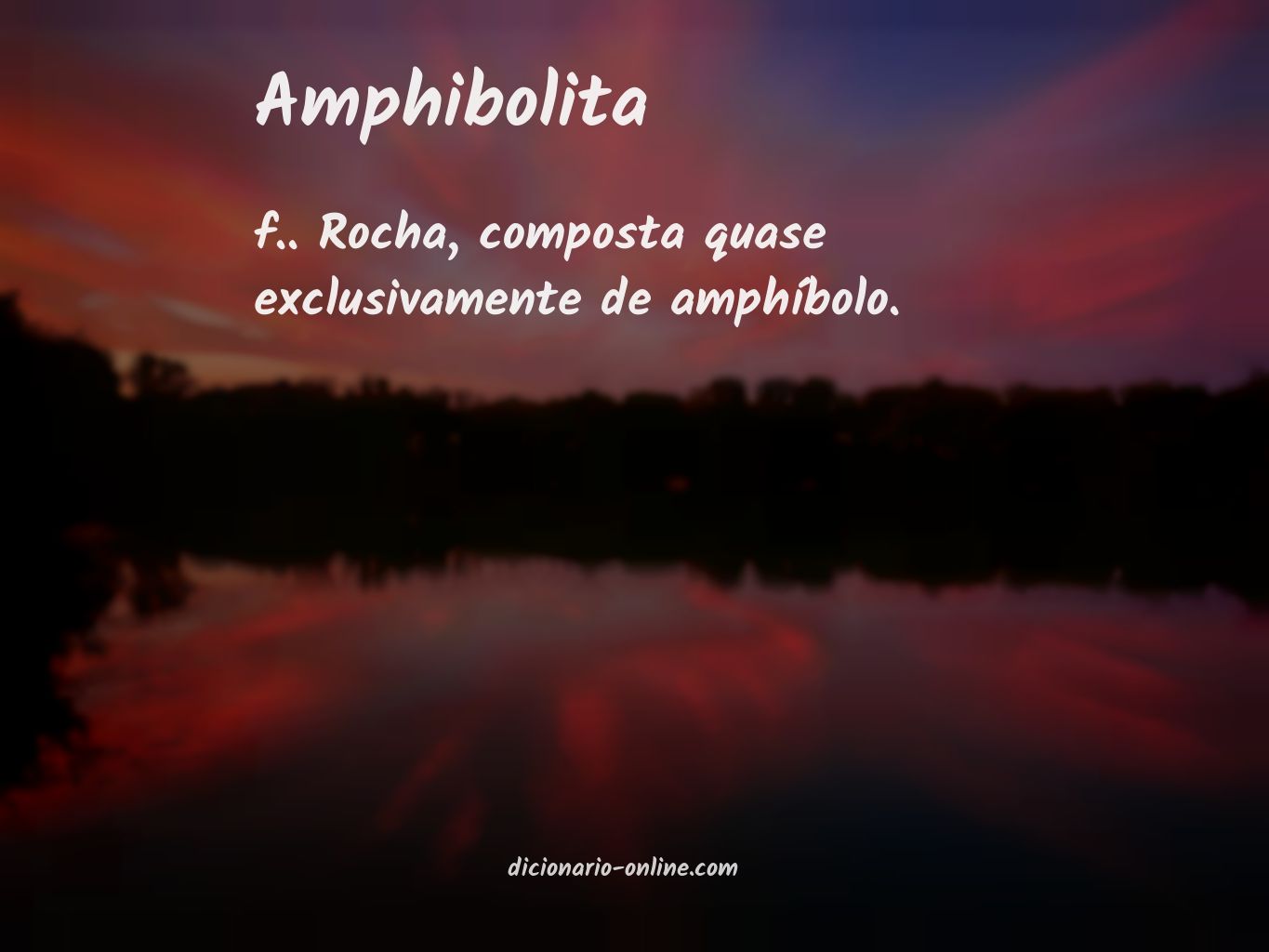 Significado de amphibolita