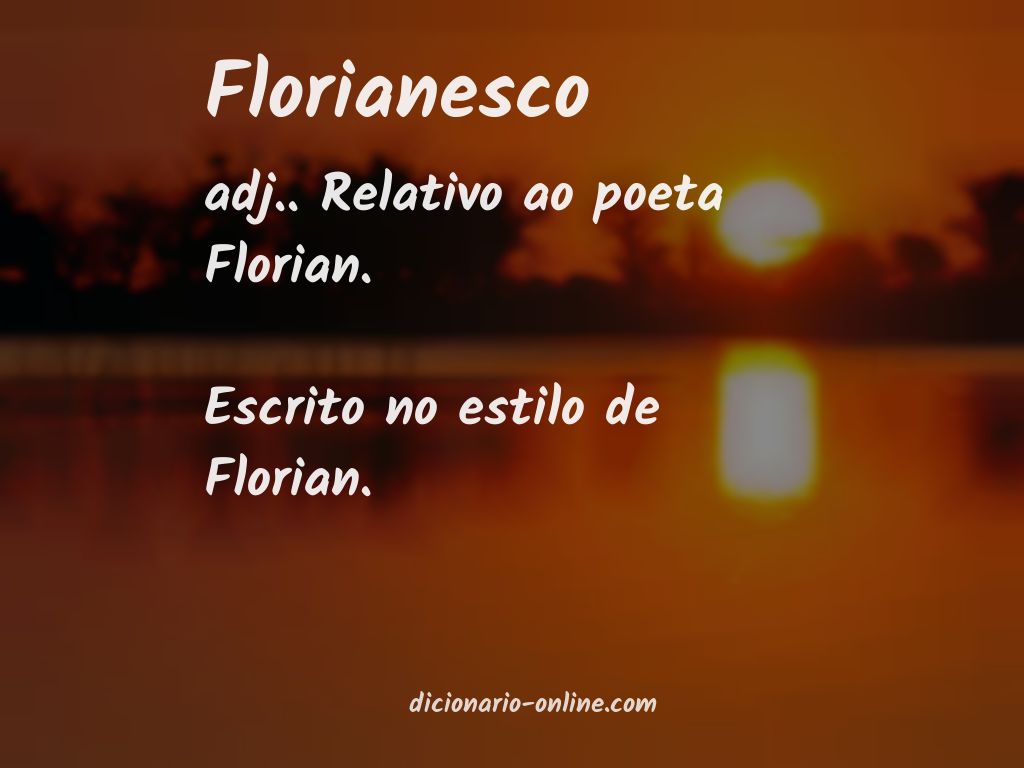 Significado de florianesco