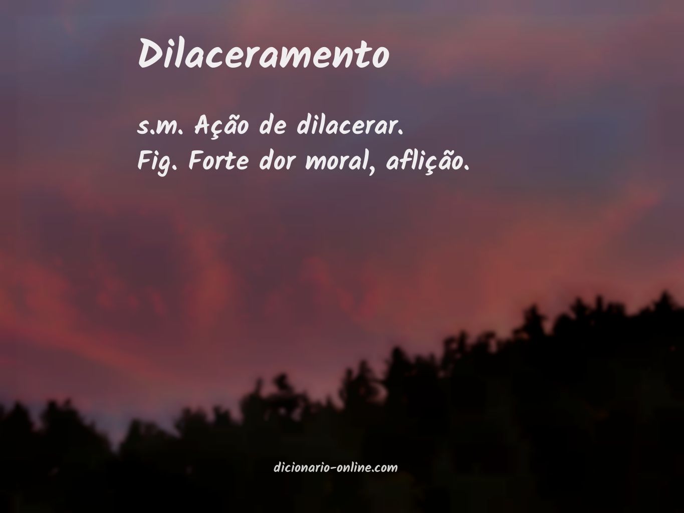 Significado de dilaceramento