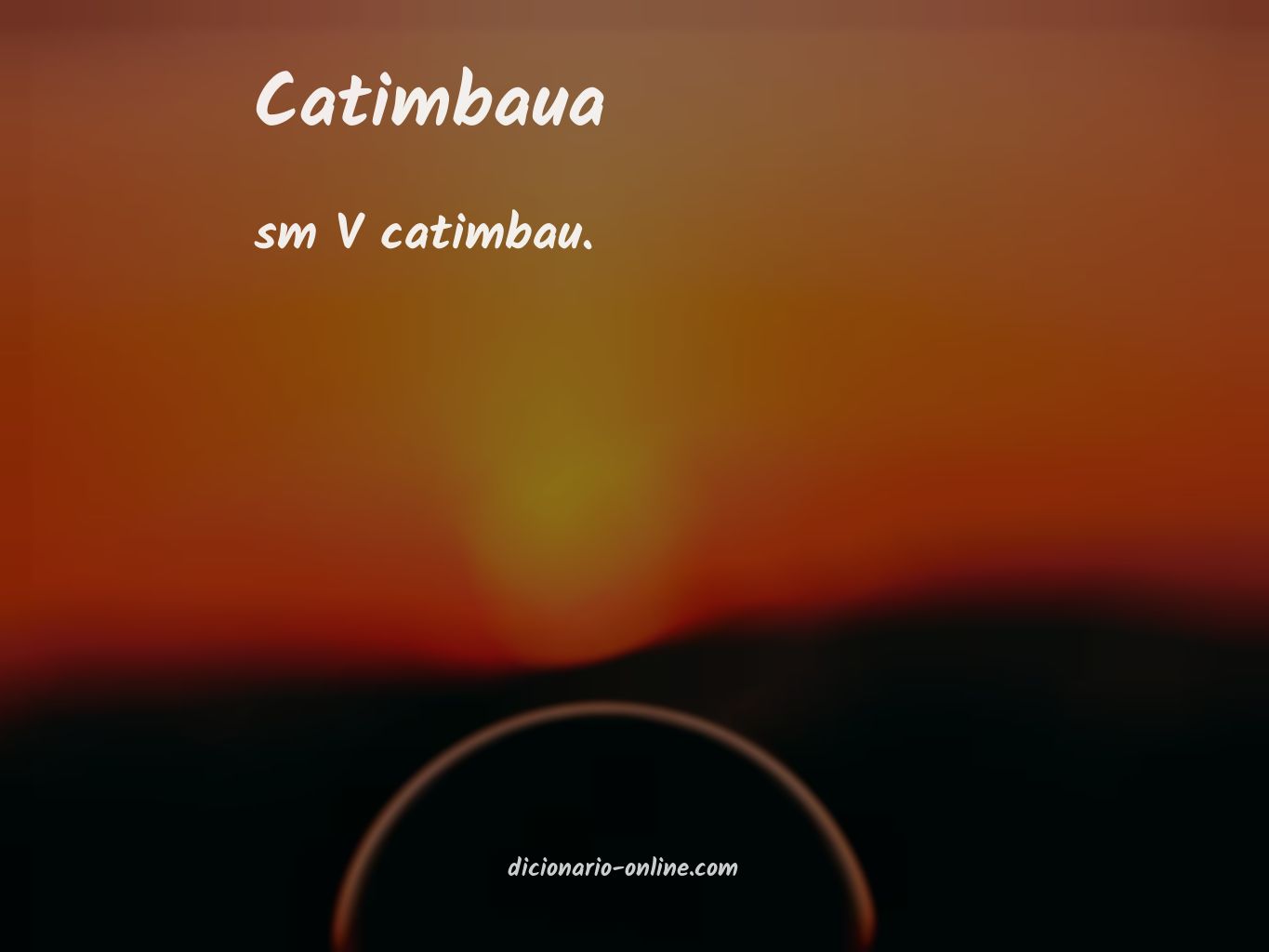 Significado de catimbaua