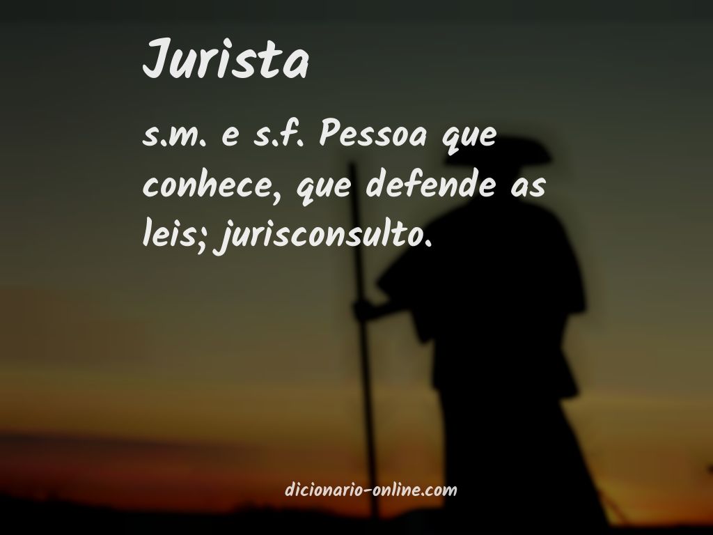 Significado de jurista