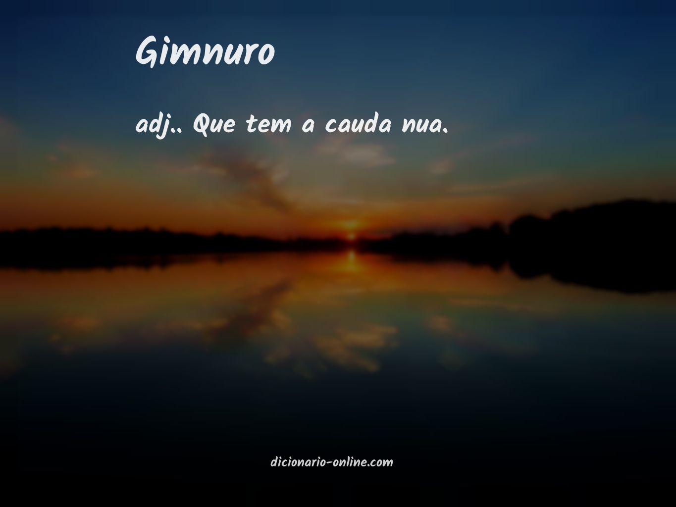 Significado de gimnuro