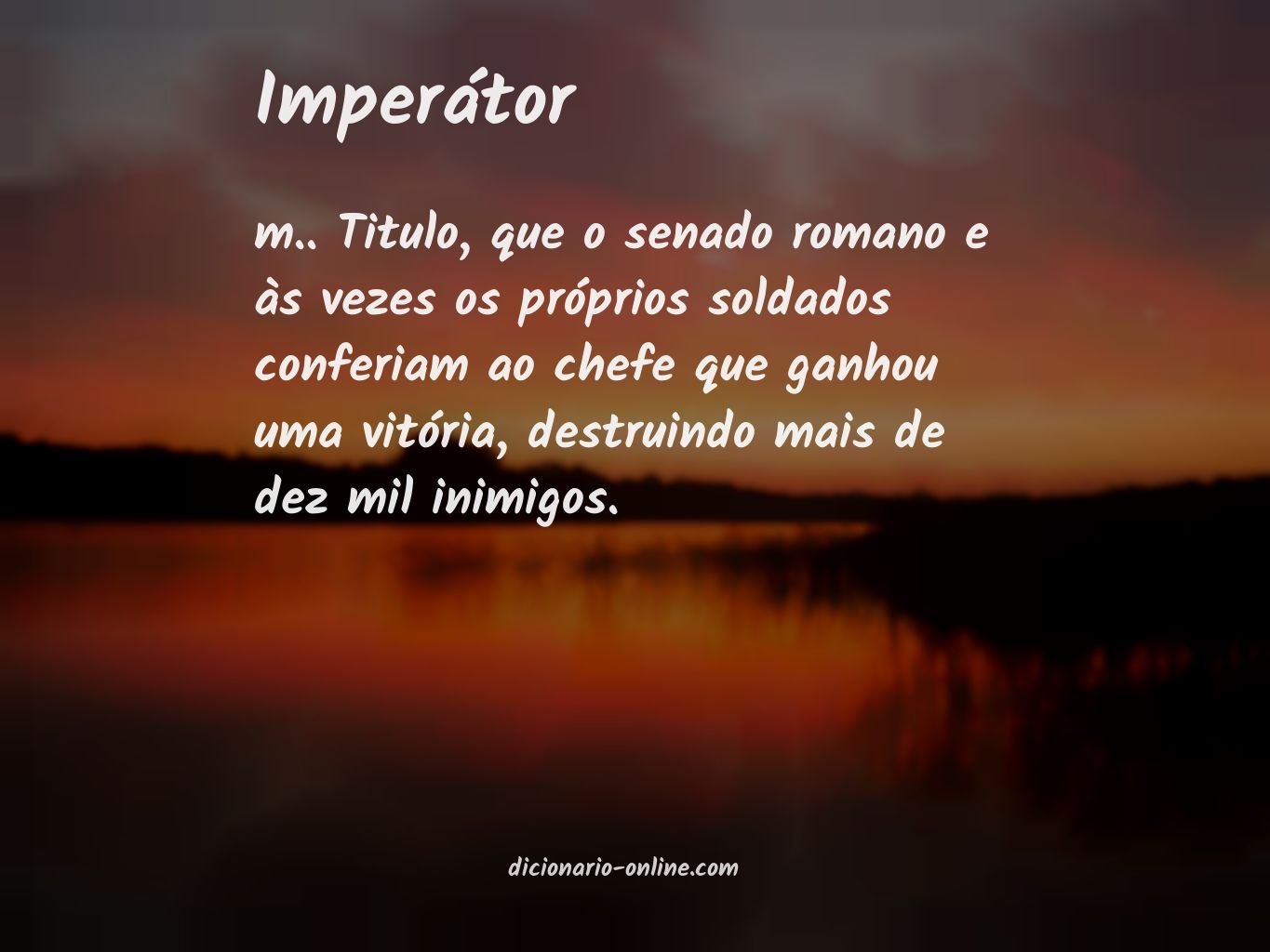 Significado de imperátor