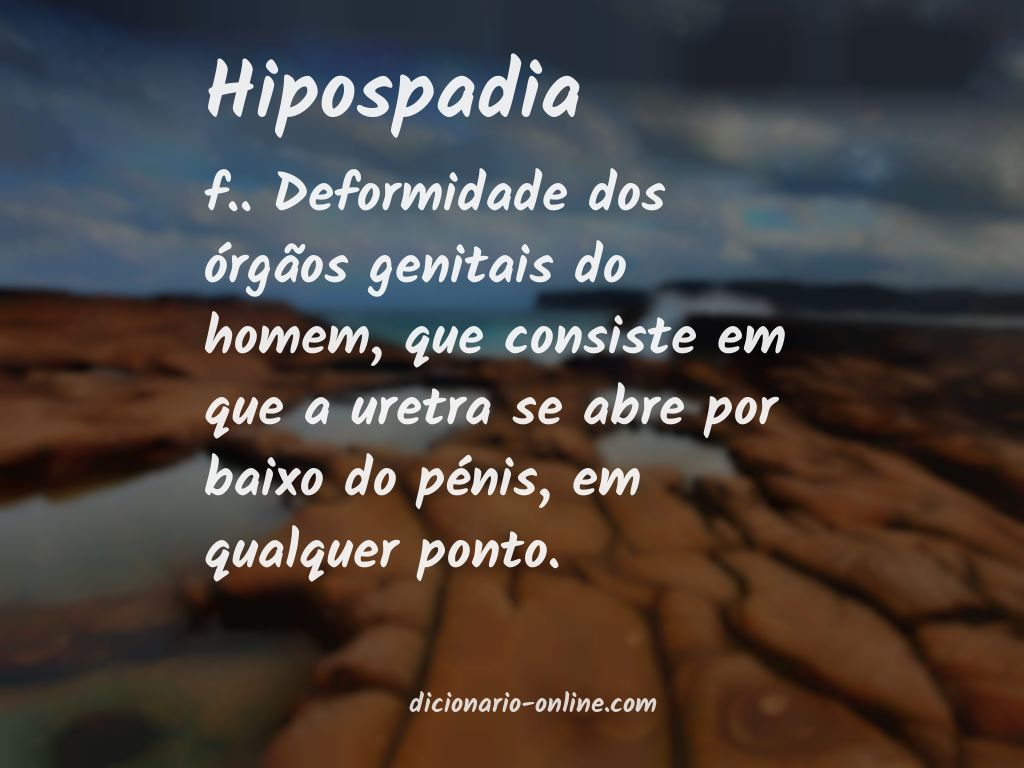 Significado de hipospadia