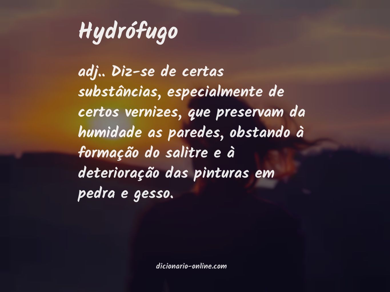 Significado de hydrófugo