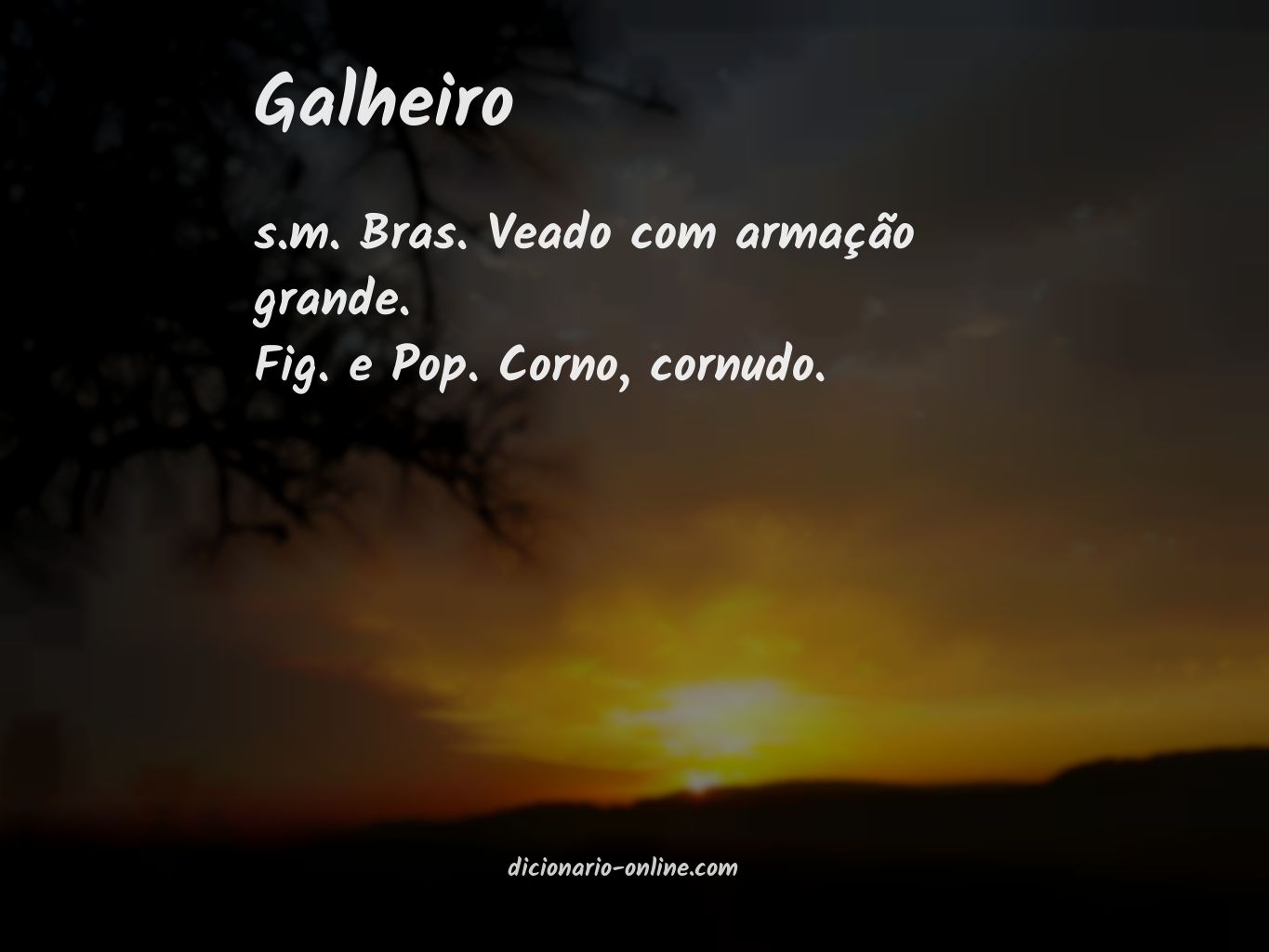 Significado de galheiro