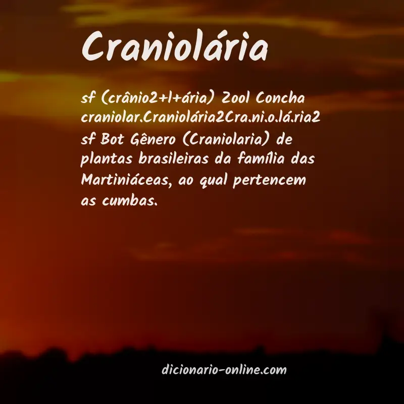 Significado de craniolária