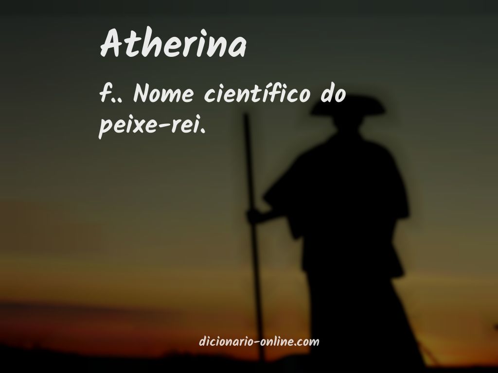 Significado de atherina