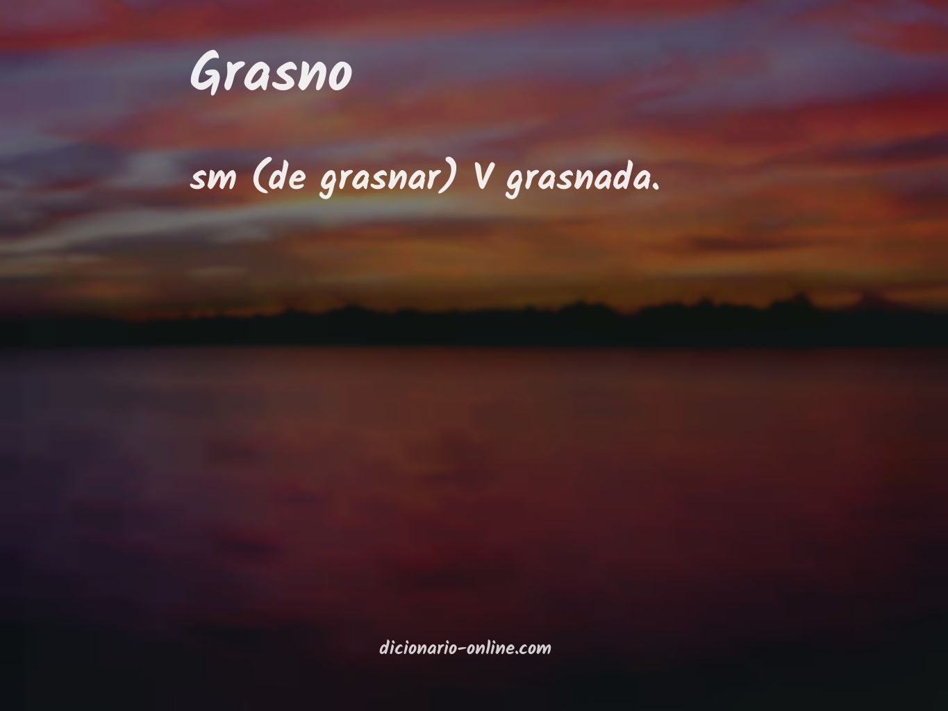 Significado de grasno