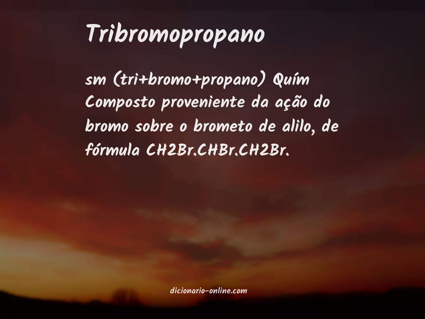 Significado de tribromopropano