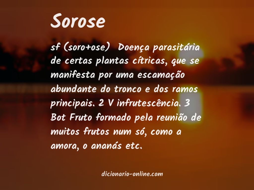 Significado de sorose