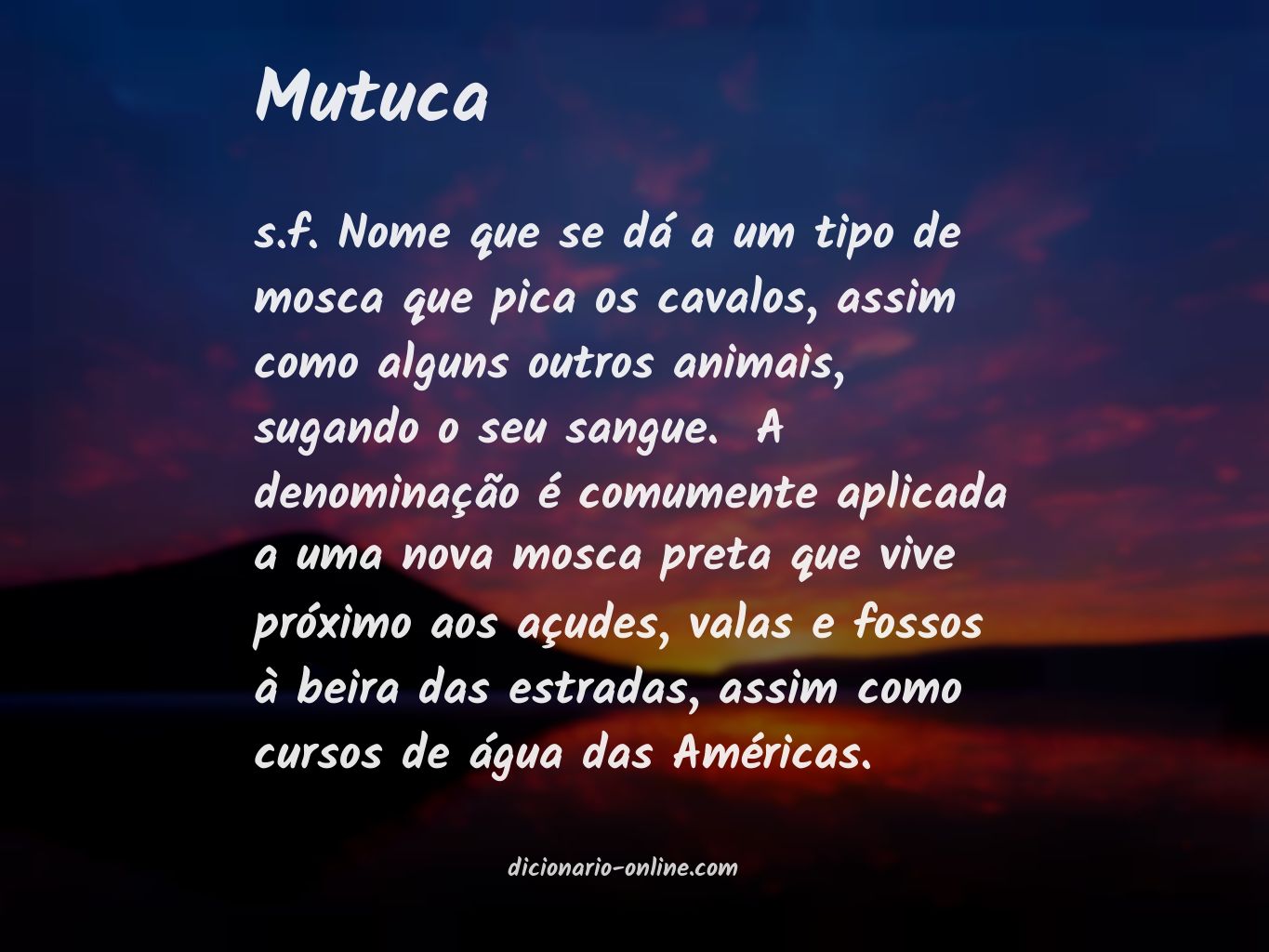 Significado de mutuca