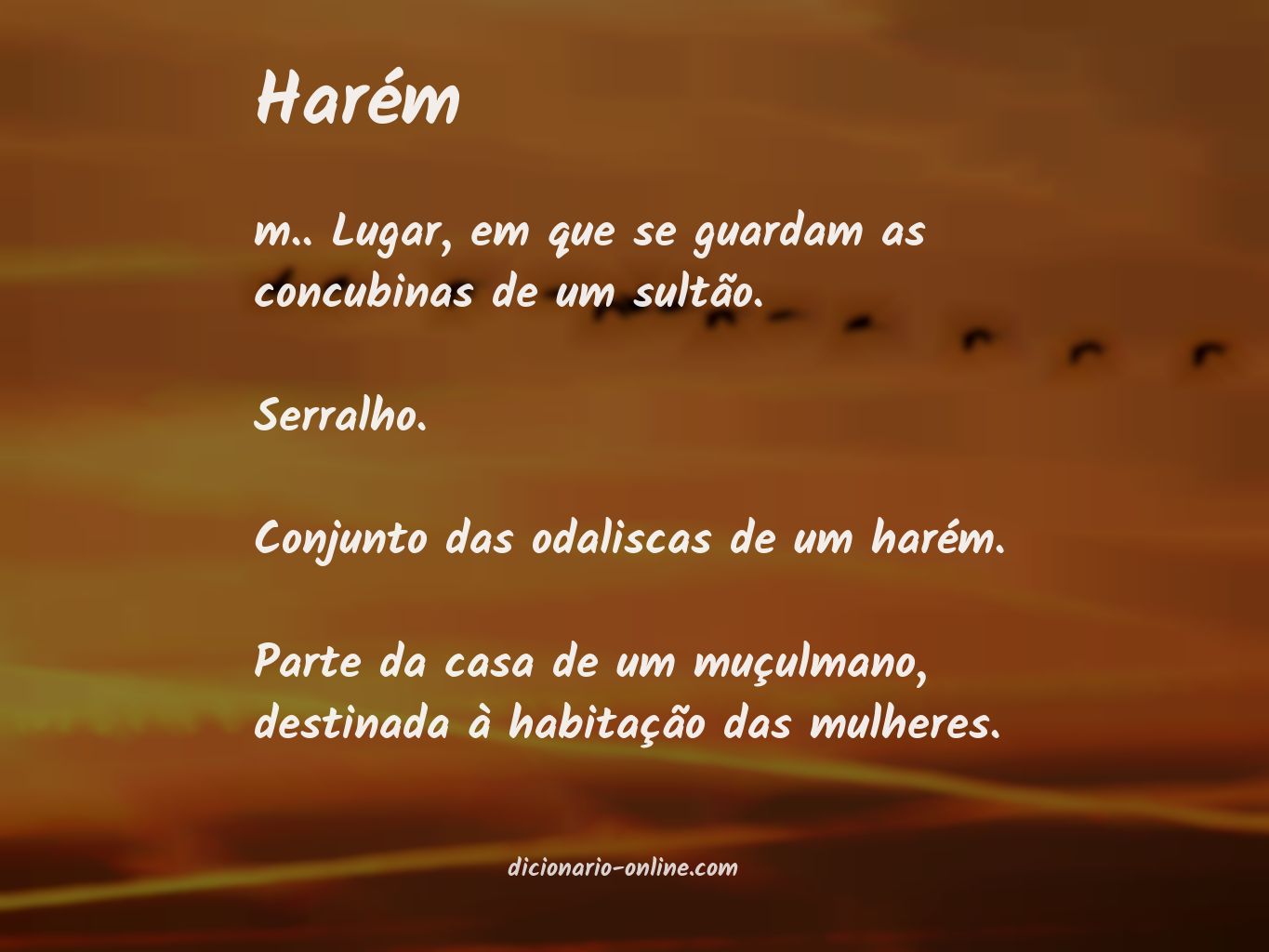 Significado de harém