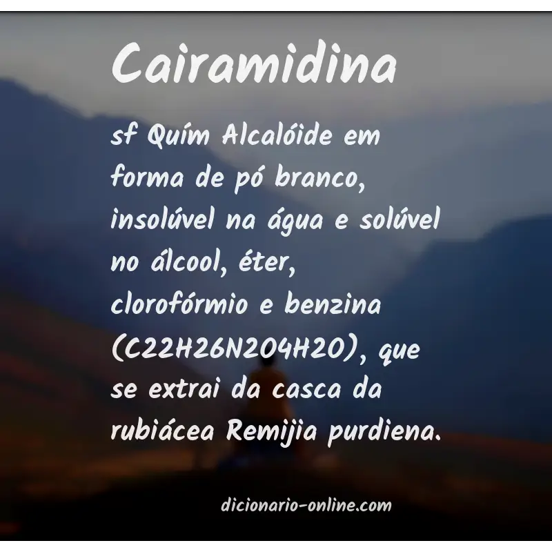 Significado de cairamidina