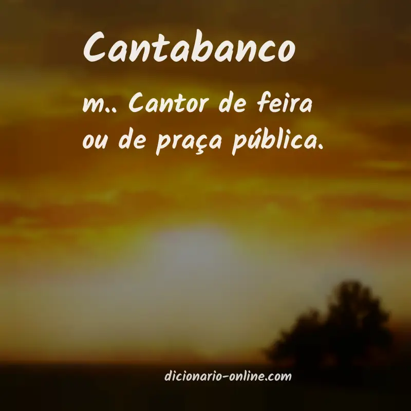 Significado de cantabanco