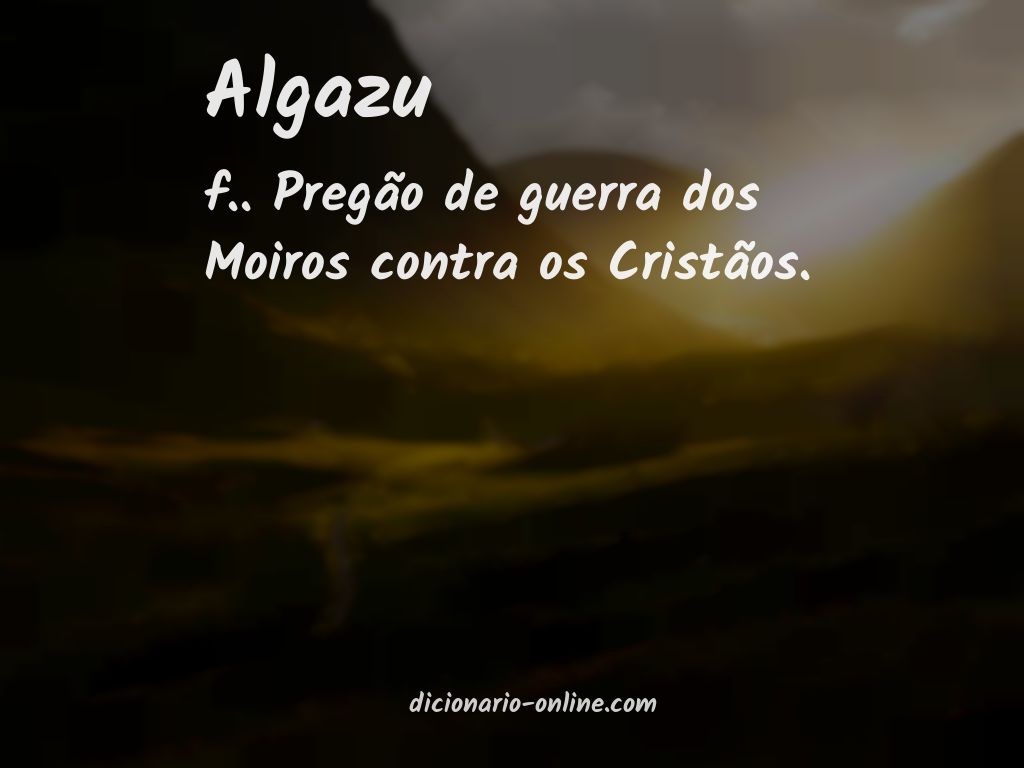 Significado de algazu