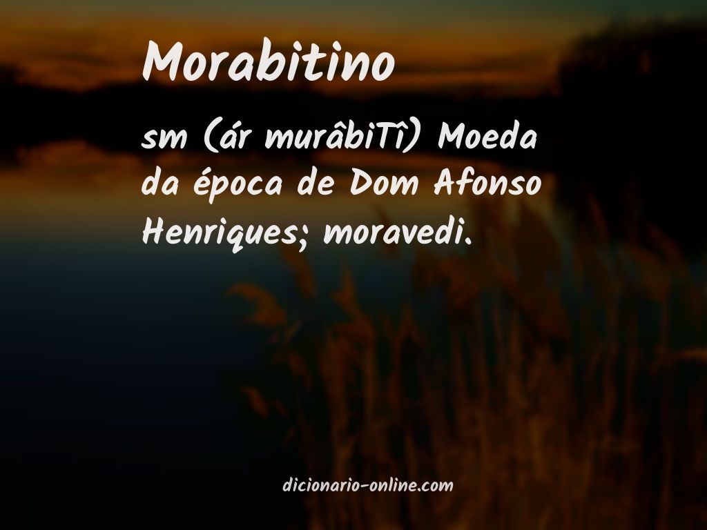 Significado de morabitino