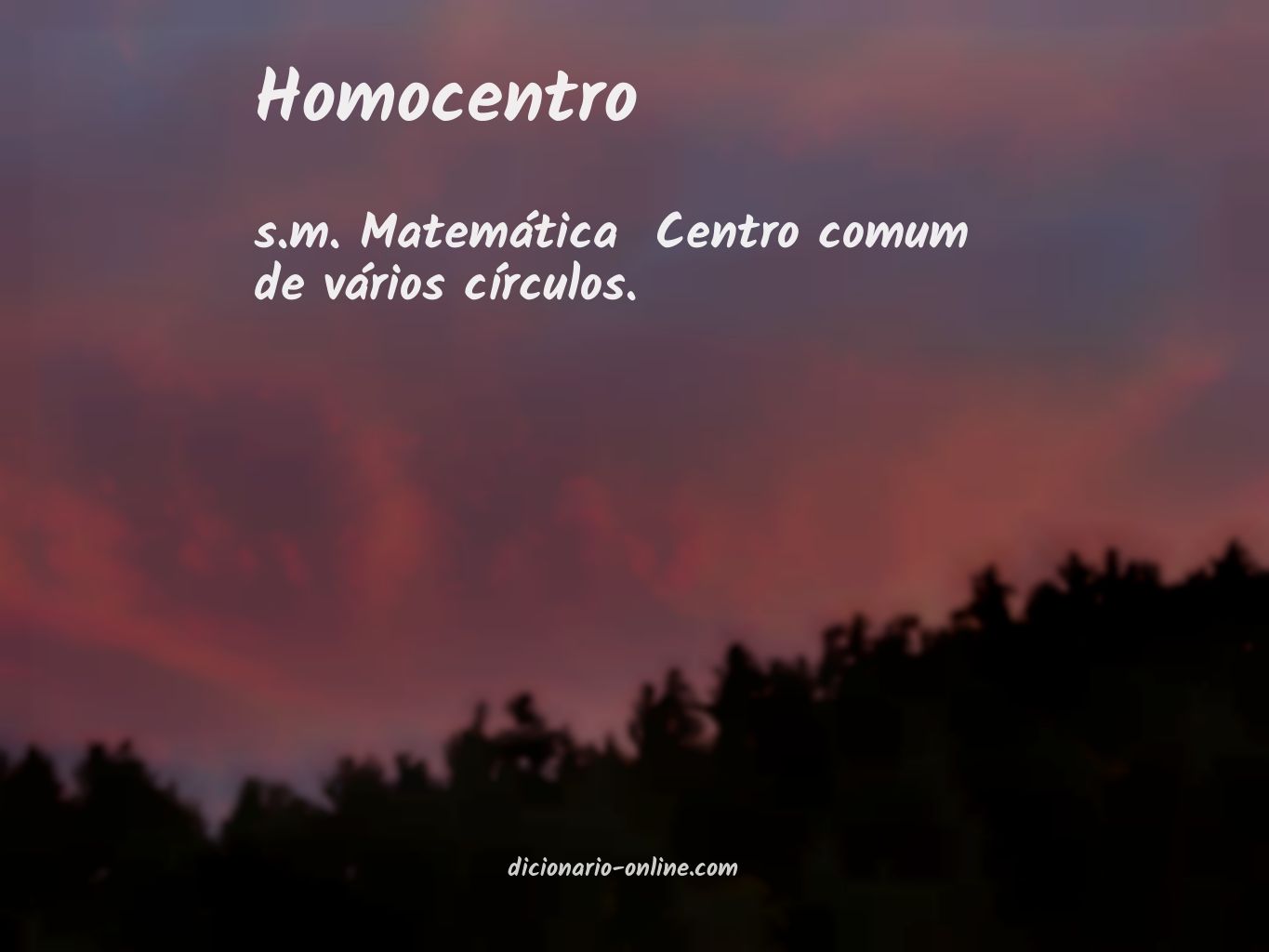 Significado de homocentro