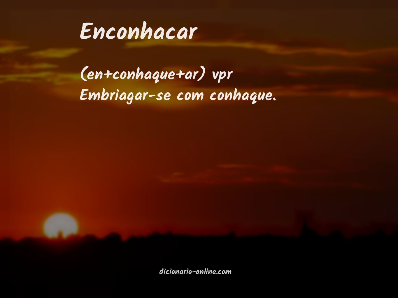 Significado de enconhacar