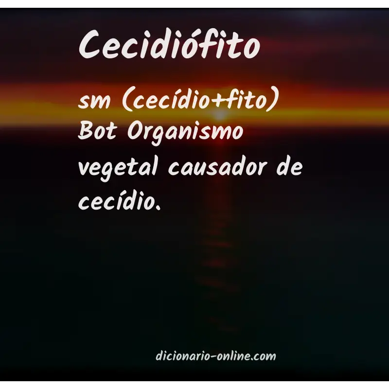 Significado de cecidiófito