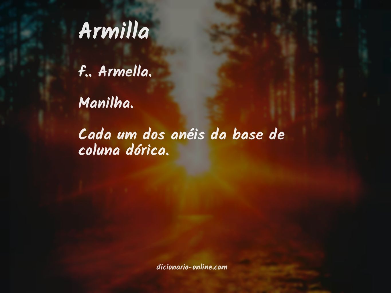 Significado de armilla