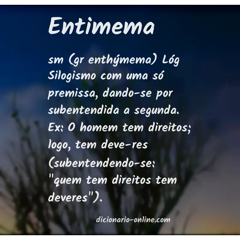 Significado de entimema