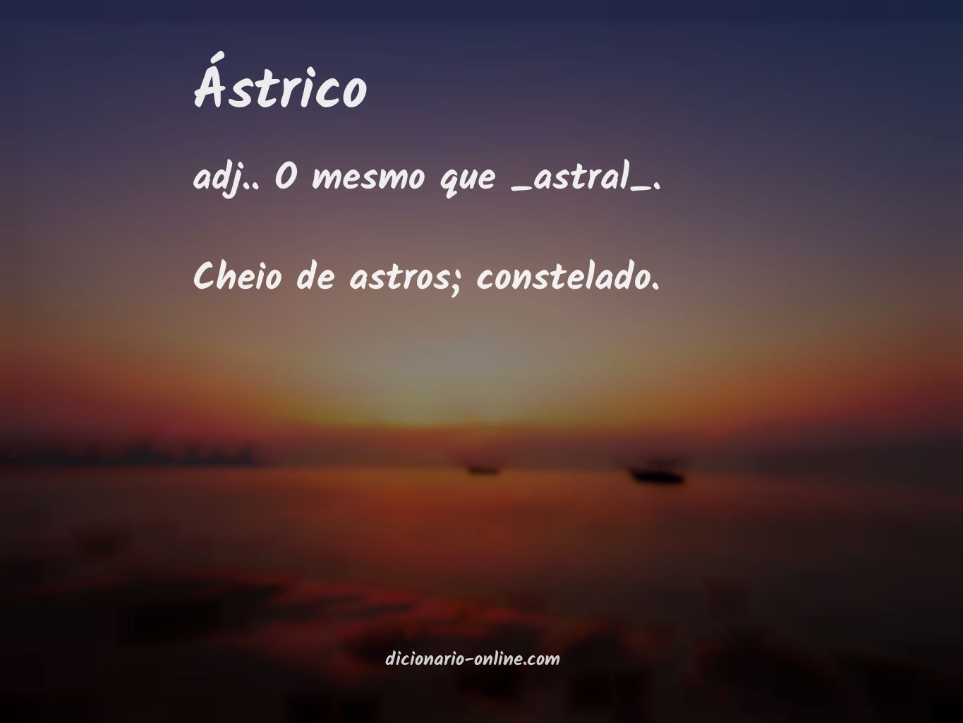 Significado de ástrico