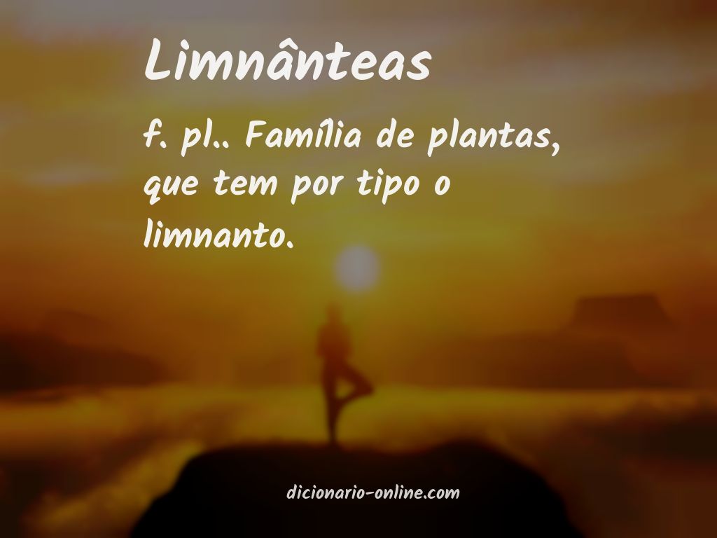 Significado de limnânteas