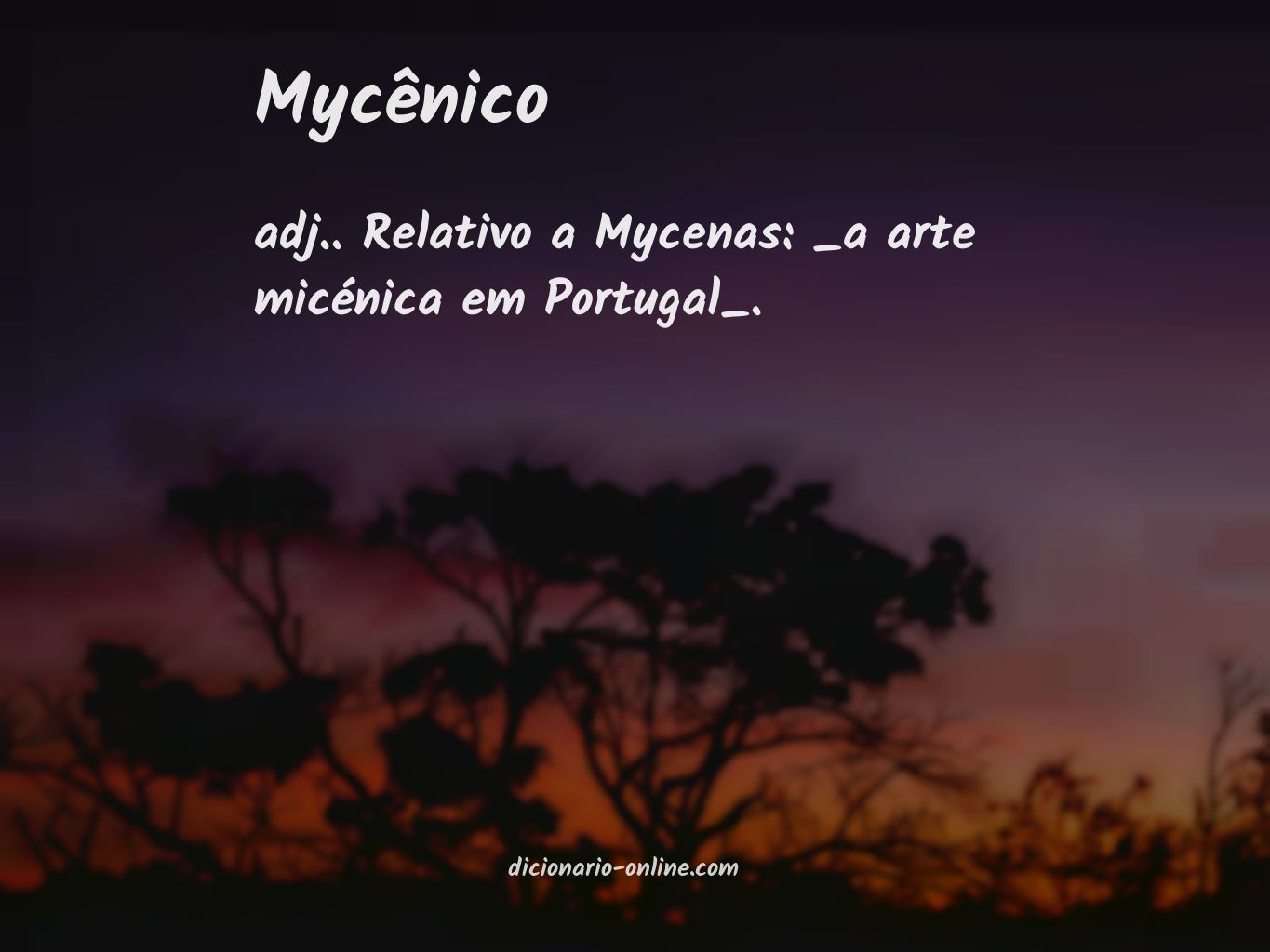 Significado de mycênico